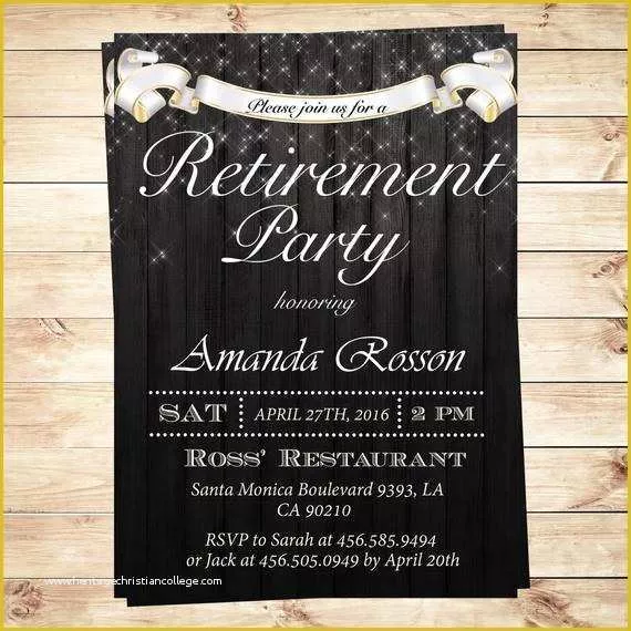 Retirement Invitation Templates Free Printable Of Elegant Retirement Party Invitations by Diypartyinvitation