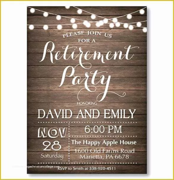 Retirement Invitation Templates Free Printable Of Retirement Party Invitation Templates