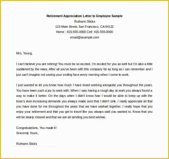 Retirement Letter Templates Free Of 36 Retirement Letter Templates Pdf Doc