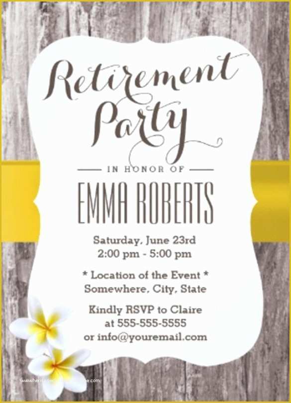 Retirement Party Announcement Template Free Of 30 Retirement Invitation Templates Psd Ai Word