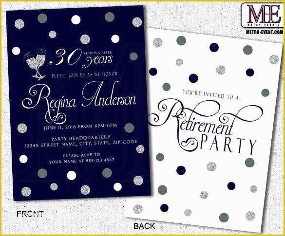 Retirement Party Announcement Template Free Of 36 Retirement Party Invitation Templates Free Download