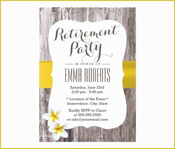 Retirement Party Announcement Template Free Of 36 Retirement Party Invitation Templates Psd Ai Word