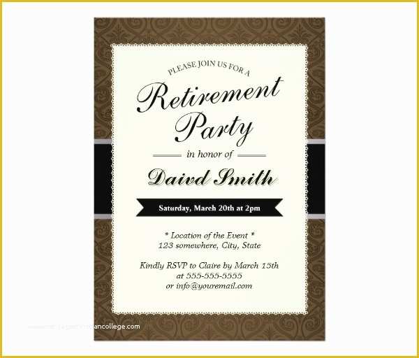 Retirement Party Announcement Template Free Of 36 Retirement Party Invitation Templates Psd Ai Word