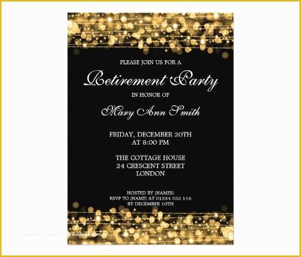 Retirement Party Announcement Template Free Of Retirement Party Invitation Template 36 Free Psd format