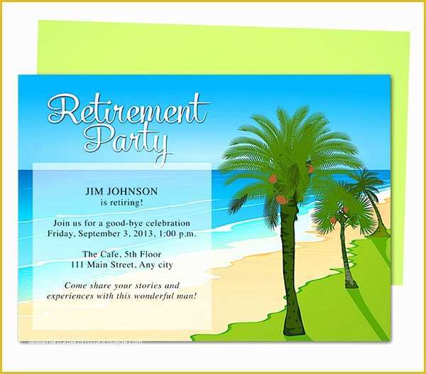 Retirement Party Announcement Template Free Of Retirement Party Invitation Template 36 Free Psd format