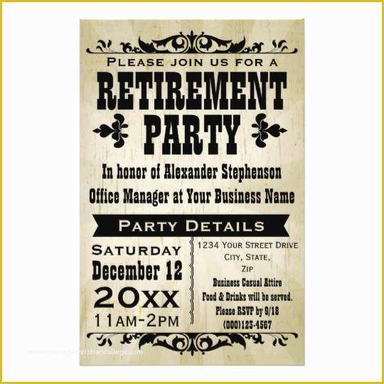 Retirement Party Announcement Template Free Of Retirement Template Flyer Yourweek A9e7f0eca25e