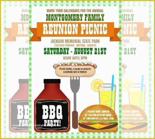 Reunion Flyer Template Free Of 35 Family Reunion Invitation Templates Psd Vector Eps