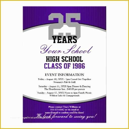 Reunion Flyer Template Free Of Class Reunion Invitation Letter