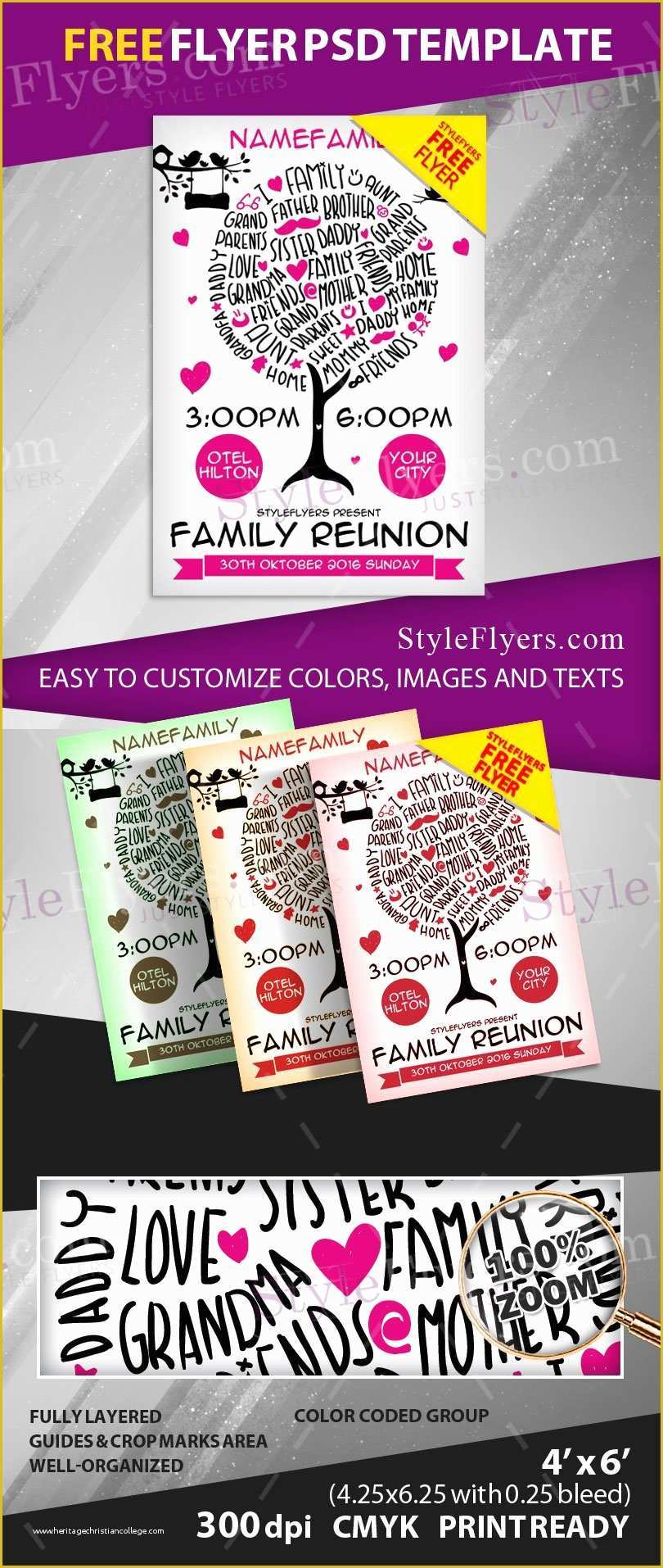 Reunion Flyer Template Free Of Family Reunion Free Psd Flyer Template Free Download