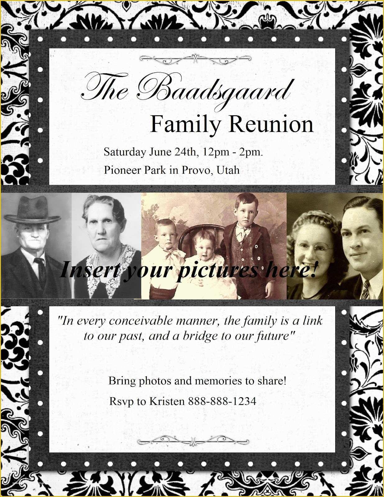 Reunion Flyer Template Free Of Heritage Collector Storybook May 2012