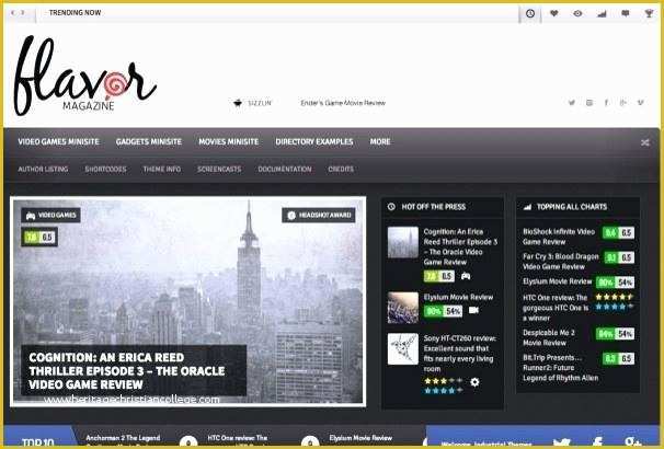 Review Website Template Free Of Blockbuster is Clean and Modern Design Responsive Template