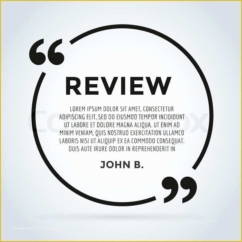 Review Website Template Free Of Website Review Quote Citate Blank Template Website Review