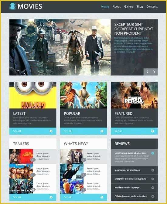 Review Website Template Free Of Website Templates Movie Review Custom Website Template