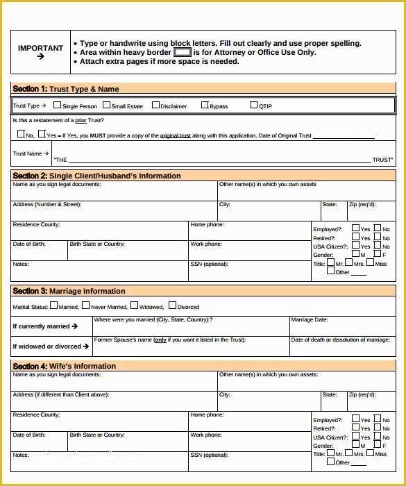 Revocable Trust Template Free Of 11 Sample Living Trust form Templates – Samples Examples