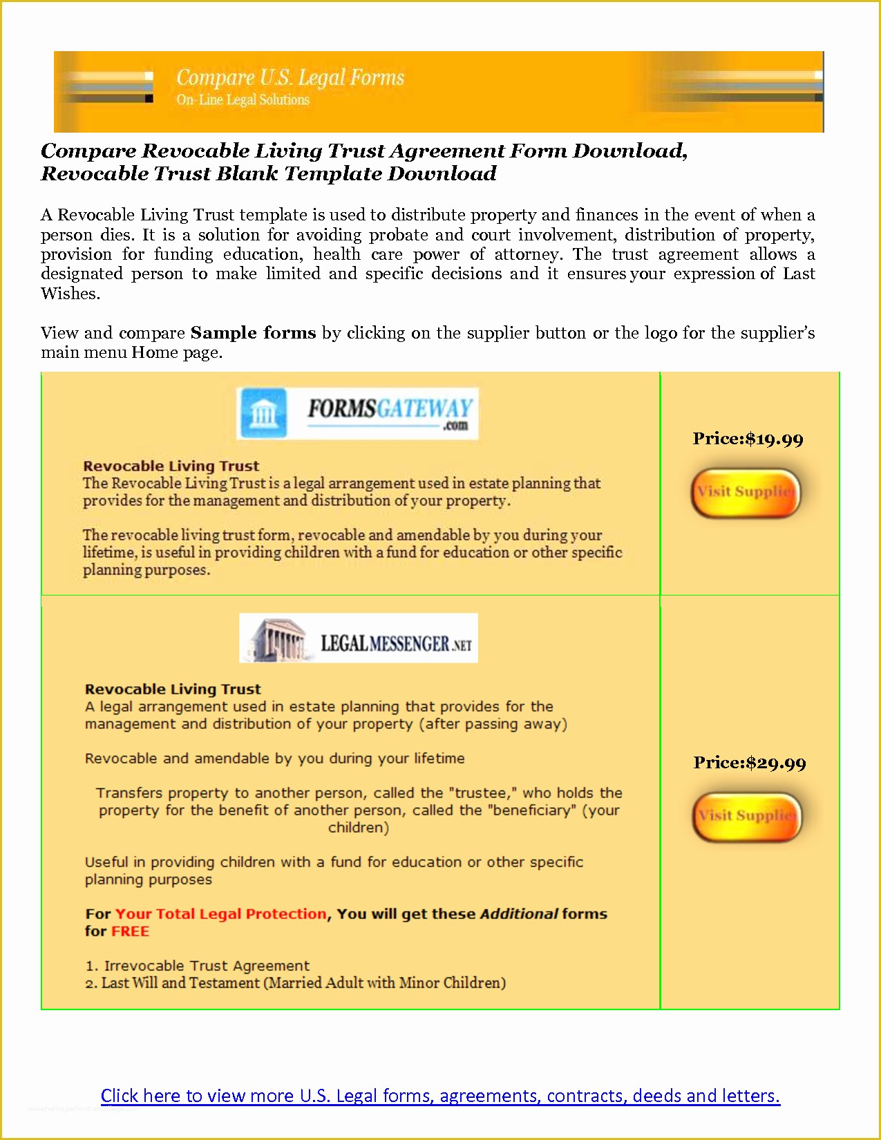 Revocable Trust Template Free Of Agreement Template Category Page 60 Efoza