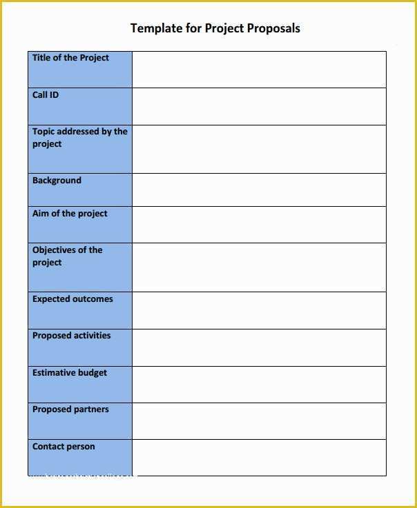 Rfp Templates Free Download Of 17 Sample Project Proposal Templates for Free Download