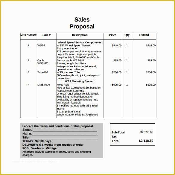 Rfp Templates Free Download Of 20 Sample Sales Proposal Templates – Pdf Word Psd