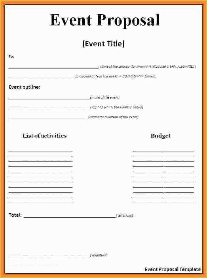 Rfp Templates Free Download Of event Proposal Template Doc
