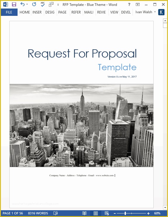 Rfp Templates Free Download Of Request for Proposal Rfp Templates In Ms Word and Excel