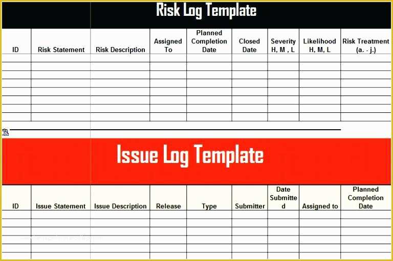 Risk Register Excel Template Free Of Risk Register Excel Template Project Management Action