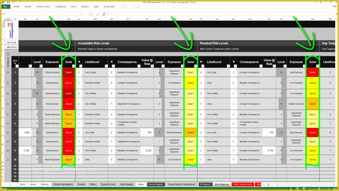 Risk Register Excel Template Free Of Risk Template In Excel Training • Risk Matrix Change Colors