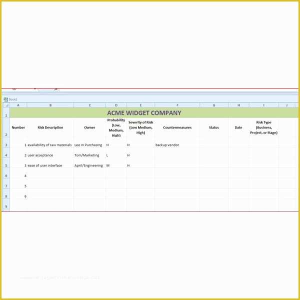 Risk Register Excel Template Free Of What is A Risk Register Explanation & Free Template