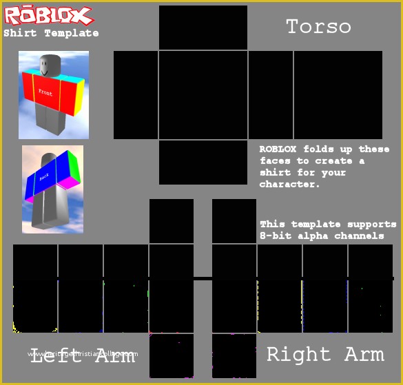 Roblox Shirt Template Download Free Of Roblox Tshirt Template by ...