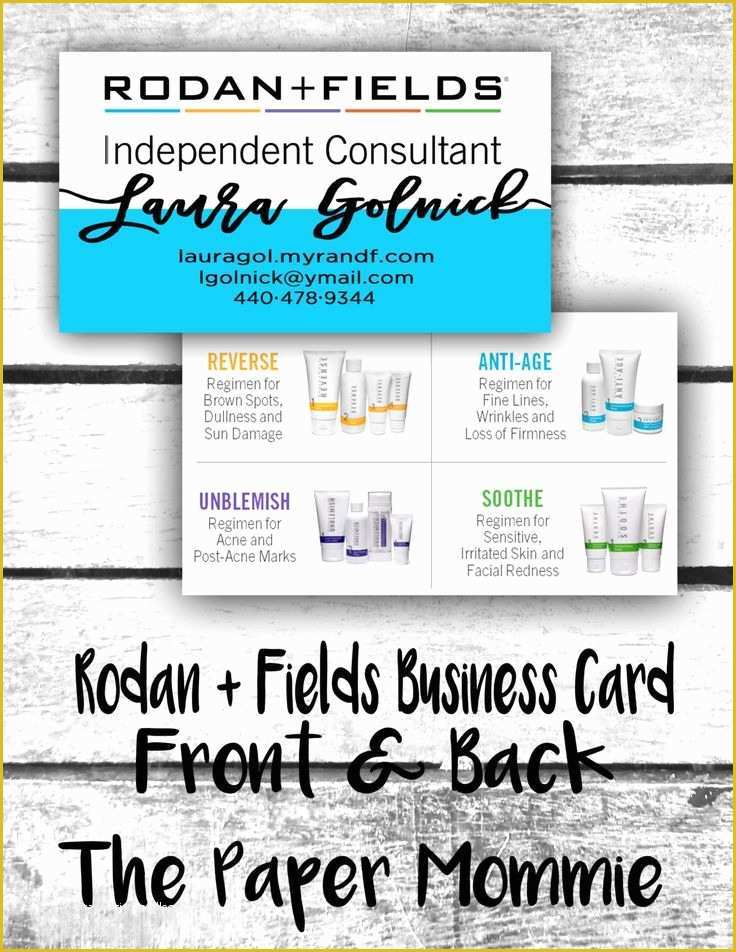Rodan and Fields Business Card Template Free Of Best 25 Business Card Printer Ideas On Pinterest