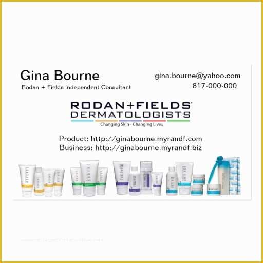 Rodan and Fields Business Card Template Free Of Rodan and Fields Business Card Template Free