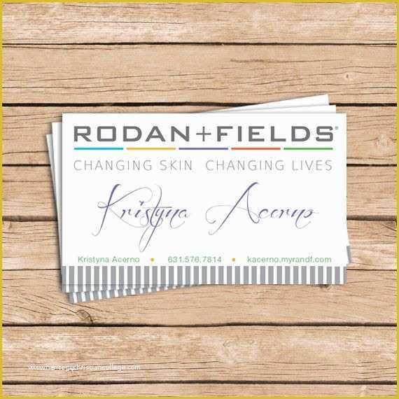 Rodan and Fields Business Card Template Free Of Rodan and Fields Business Cards by Gingersnapsoriginal On