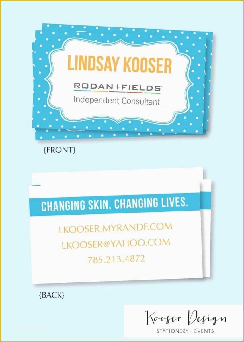 Rodan and Fields Business Card Template Free Of Rodan and Fields Business Cards Gallery Business Card