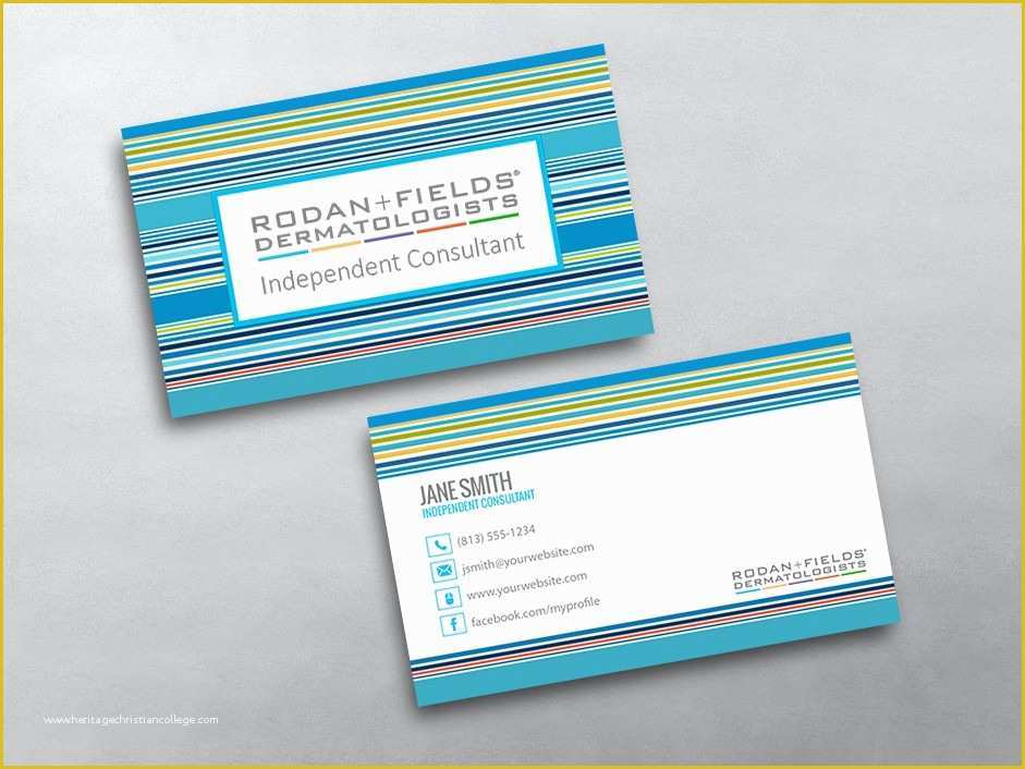 Rodan and Fields Business Card Template Free Of Rodan and Fields Business Cards