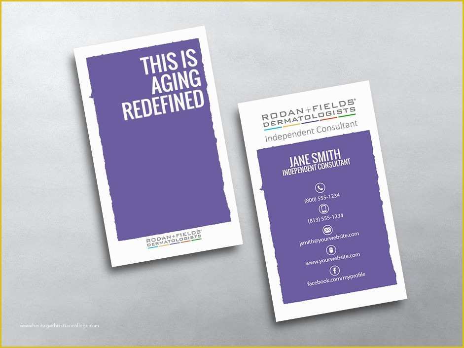 Rodan and Fields Business Card Template Free Of Rodan and Fields Business Cards