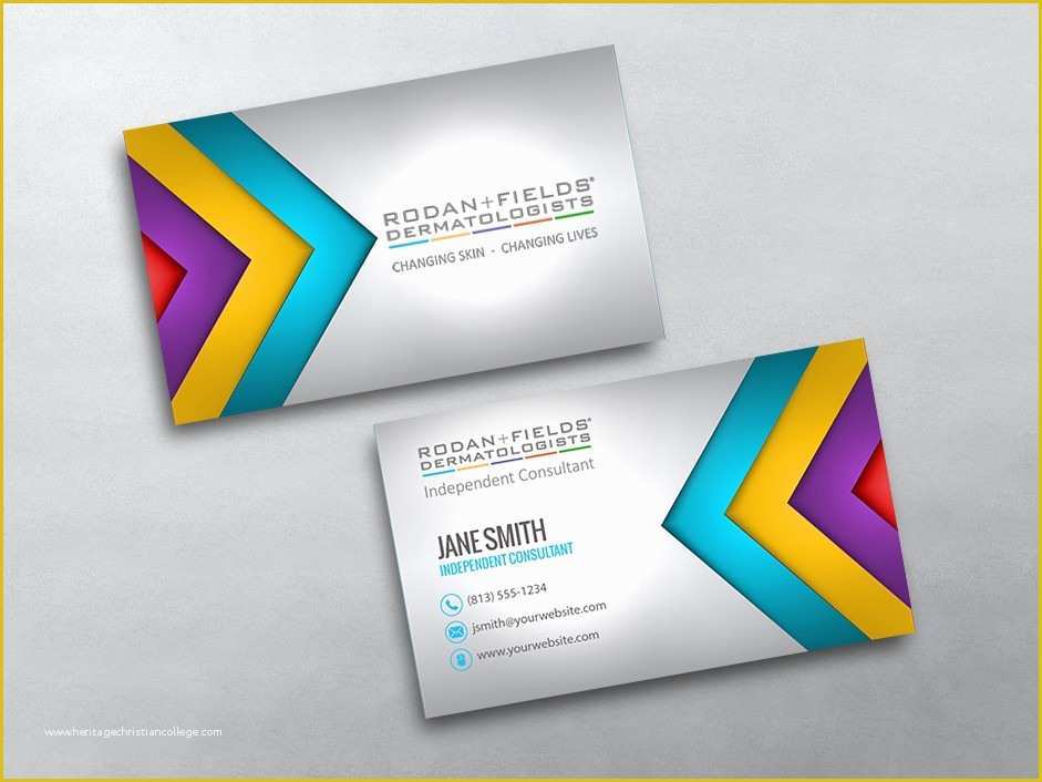 Rodan and Fields Business Card Template Free Of Rodan and Fields Business Cards