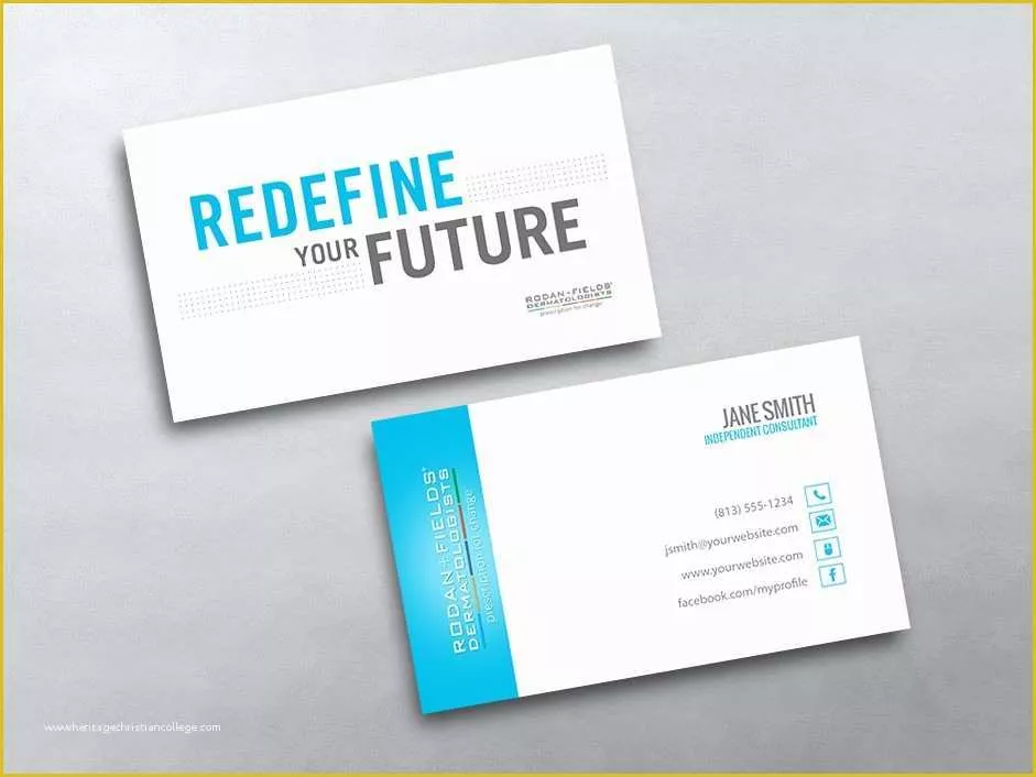 Rodan and Fields Business Card Template Free Of Rodan and Fields Business Cards