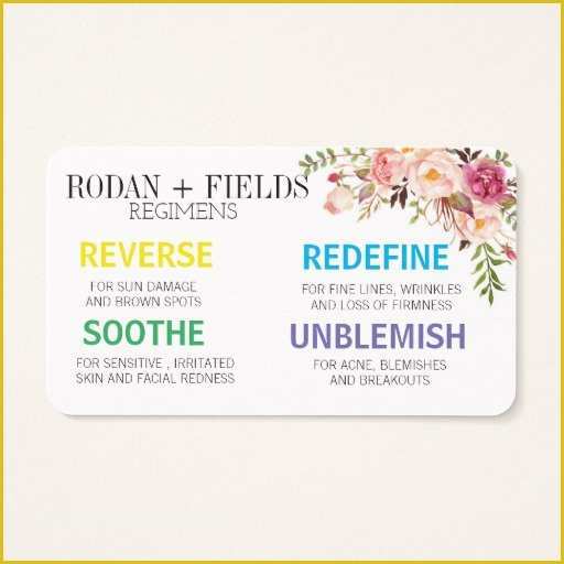 Rodan and Fields Business Card Template Free Of Rodan Fields Mini Facials Business Card Ladyprints