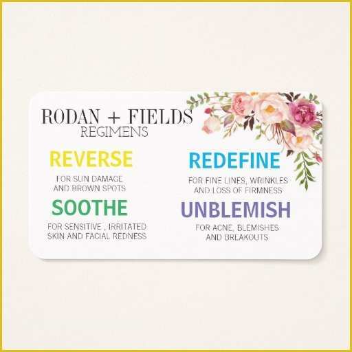 Rodan and Fields Business Card Template Free Of Rodan Fields Mini Facials Business Card Ladyprints