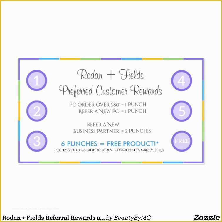 Rodan and Fields Business Card Template Free Of Rodan Fields Referral Rewards and Business Card
