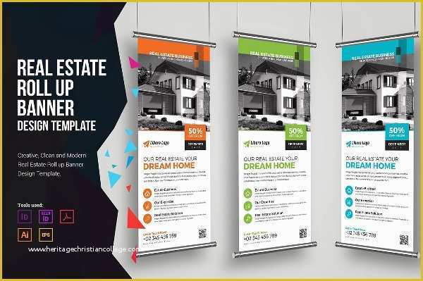 Roll Up Banner Design Template Free Download Of 18 Real Estate Banner Free Premium Psd Png Eps Vector