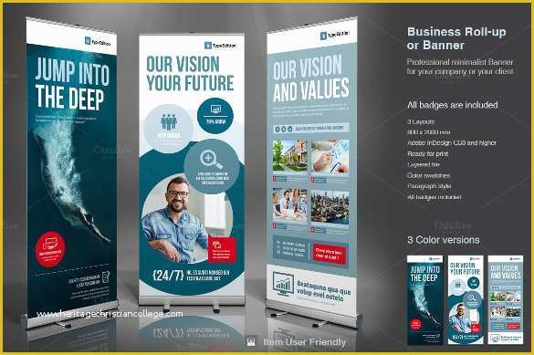 Roll Up Banner Design Template Free Download Of 36 Rollup Banner Templates Psd Illustrator