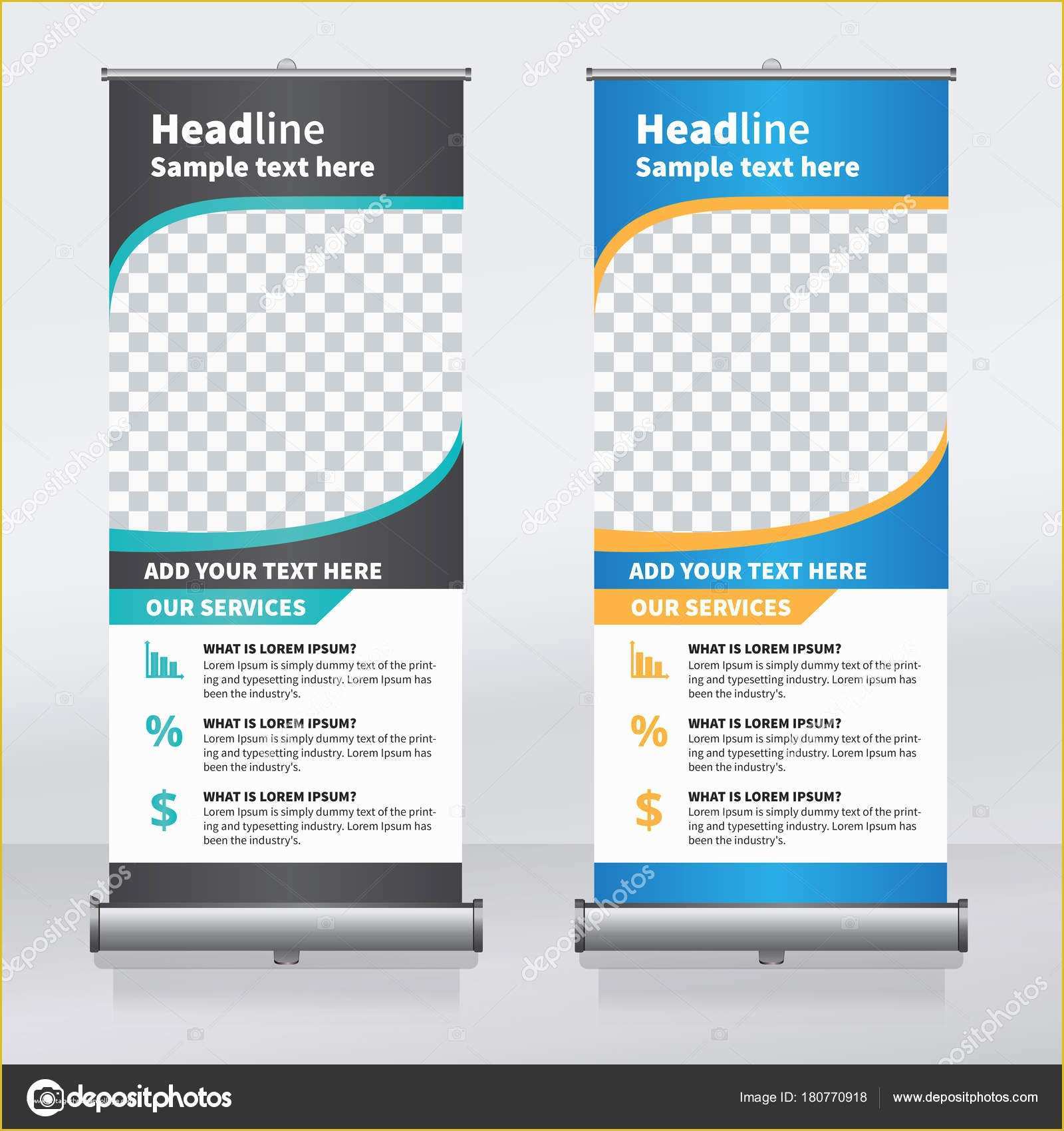 Roll Up Banner Design Template Free Download Of Roll Banner Design Vorlage Vertikal Abstrakten Hintergrund