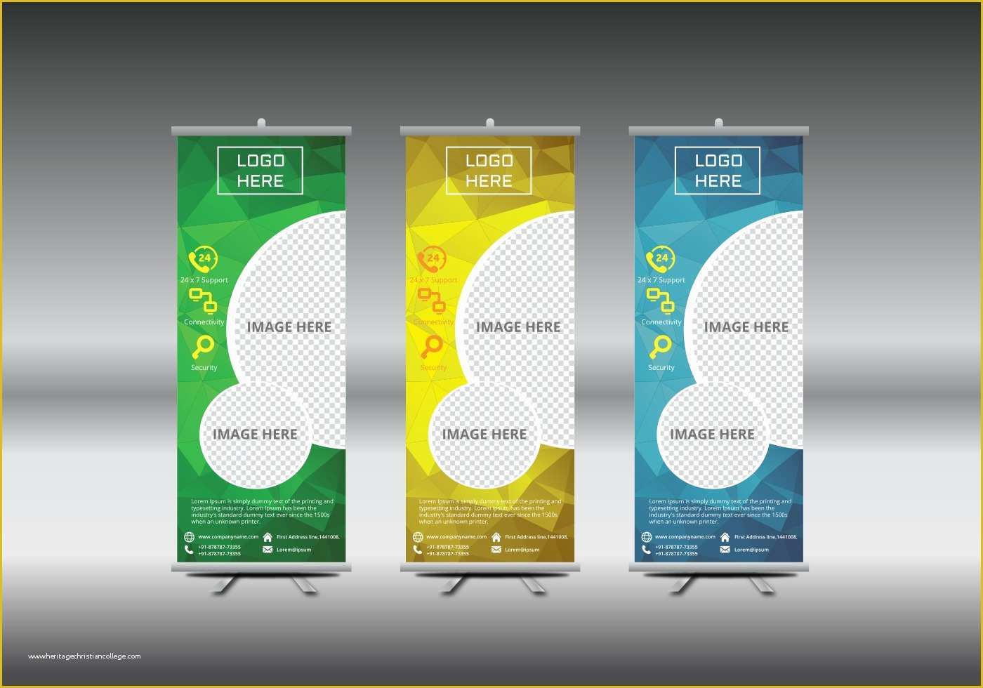 Roll Up Banner Design Template Free Download Of Roll Up Banner Template Vector Illustration Download