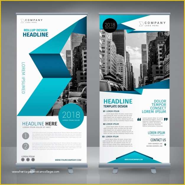 Roll Up Banner Design Template Free Download Of Roll Up Template Design Vector