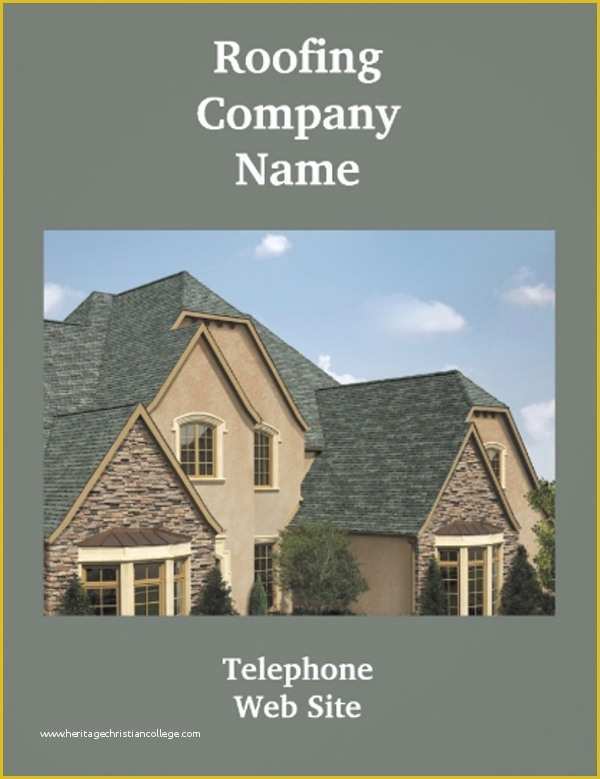 Roofing Templates Free Of 6 Roofing Flyers Psd Eps Ai