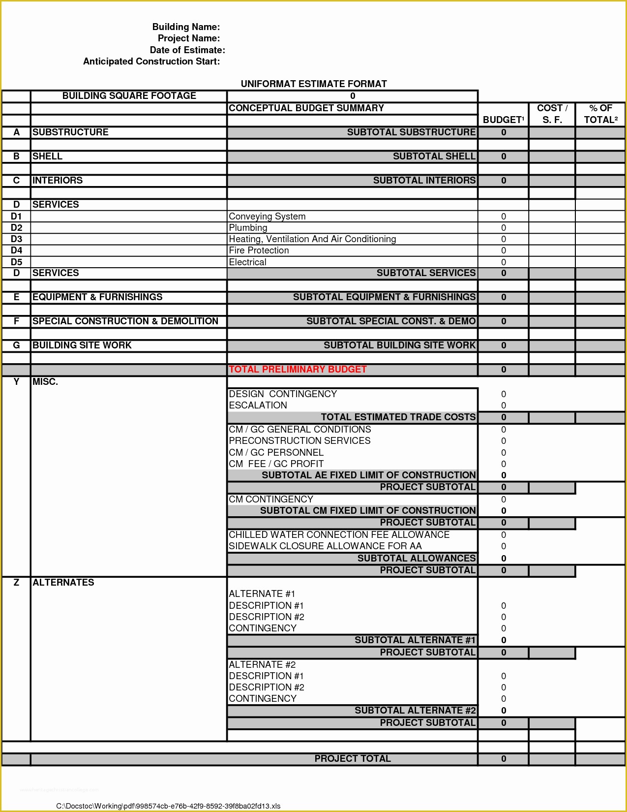 Roofing Templates Free Of 9 Best Of Roofing Estimate Templates Printable