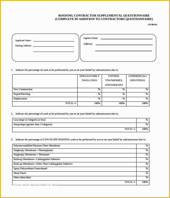 Roofing Templates Free Of Roof Warranty form & Limited Warranty Certificate Template