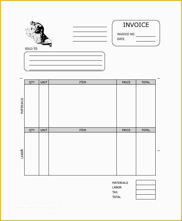 Roofing Templates Free Of Roofing Invoice Template 9 Free Word Pdf Documents