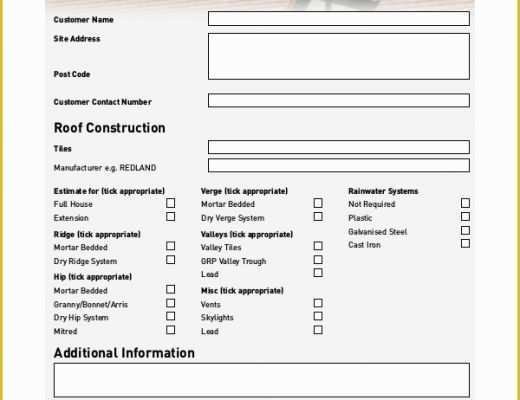 Roofing Templates Free Of Sample Estimate form 9 Examples In Pdf Word