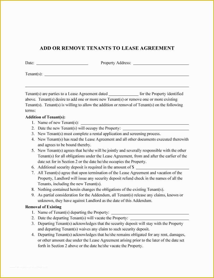 Roommate Lease Agreement Template Free Of 40 Free Roommate Agreement Templates & forms Word Pdf