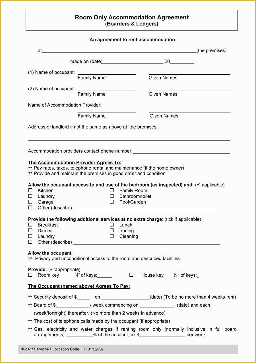 Roommate Lease Agreement Template Free Of 40 Free Roommate Agreement Templates & forms Word Pdf